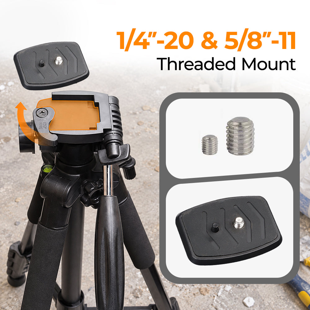 Huepar TPD14 - 143CM/4.69Ft Tripod Adjustable