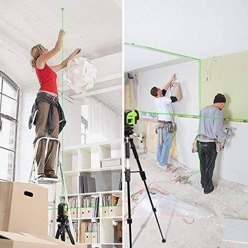 Huepar 8211G - Professional Green Cross Line Laser Level with 2 Plumb Dots - HUEPAR UK