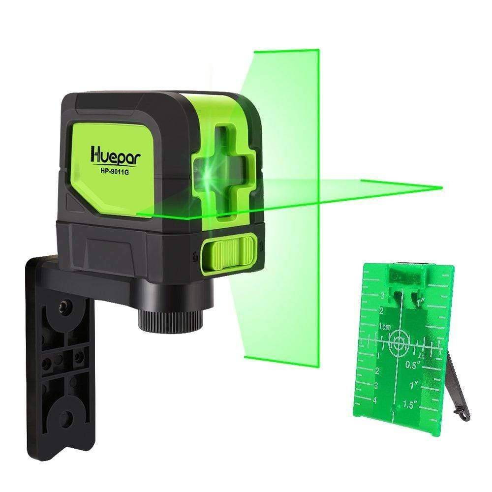 Huepar Laser Level, Self-Leveling Laser Level with Green Beam Cross Line  Laser-Vertical and Horizontal Line, 100ft Alignment Laser Tool for Picture  Hanging and DIY Application, Battery Included-B011G 
