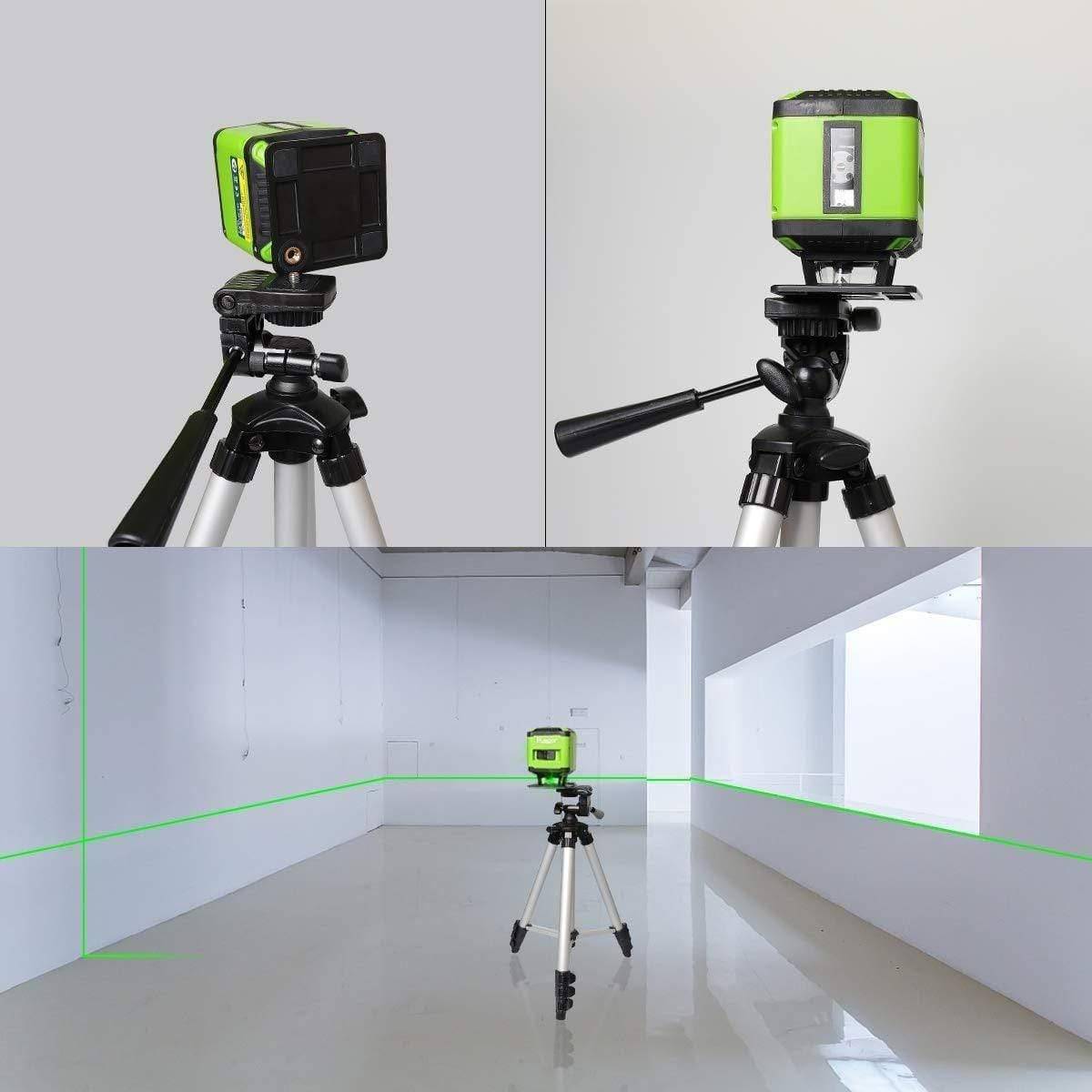 Huepar FL360G - Tiling Floor Laser Level 360 Degree Green Beam Floor Laser Level Tools Installation with Magnetic Bracket - HUEPAR UK