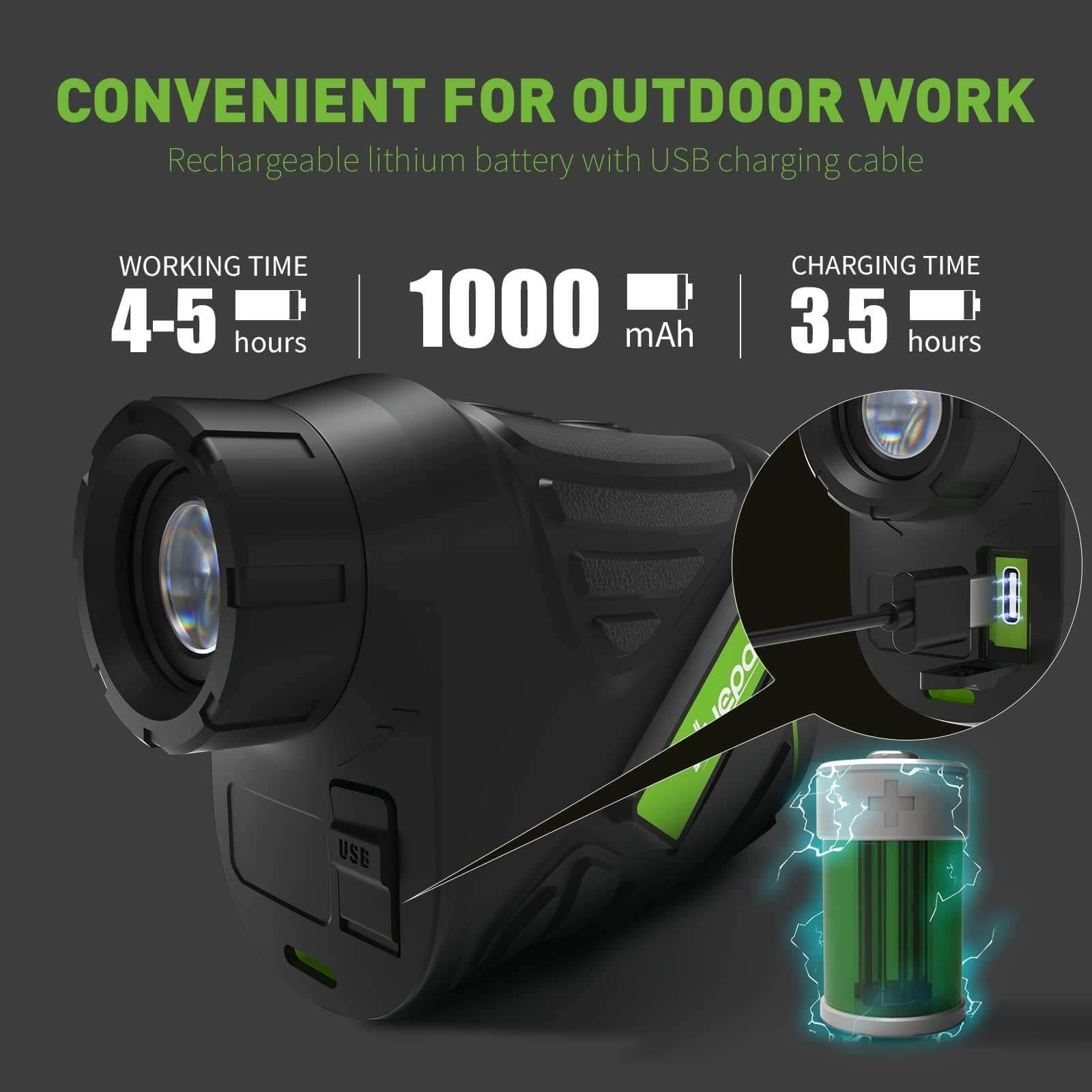 Huepar HLR600 - 800 Yards Golf Laser Rangefinder - HUEPAR UK