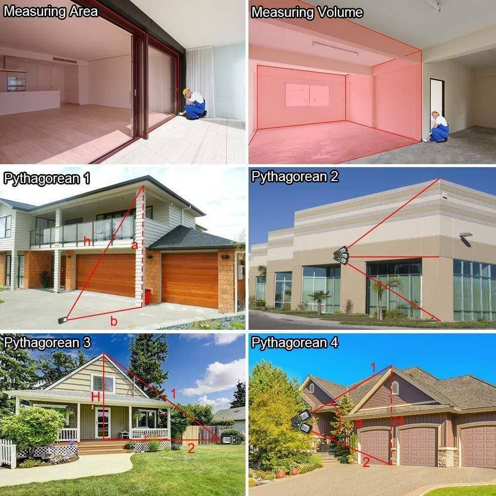 Huepar LM120A - 120M Laser Distance Meter - HUEPAR UK