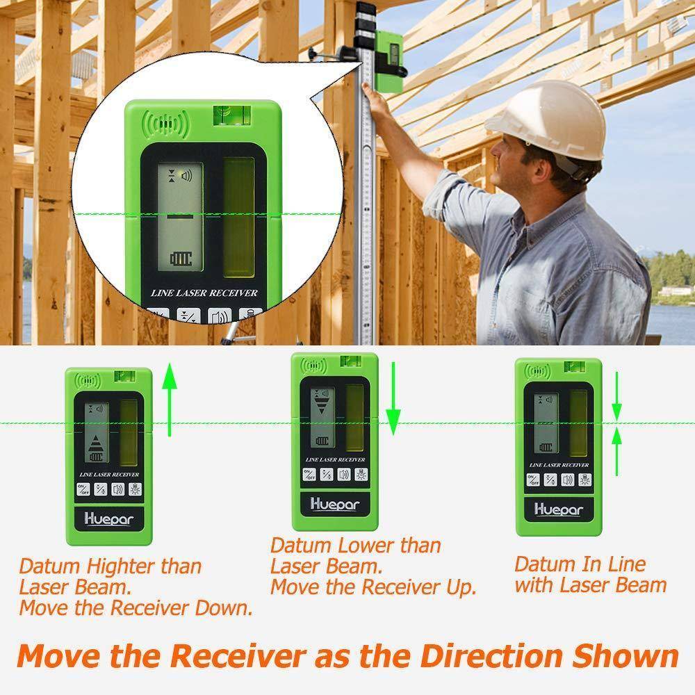 Huepar LR5RG - Laser Detector / Receiver - HUEPAR UK