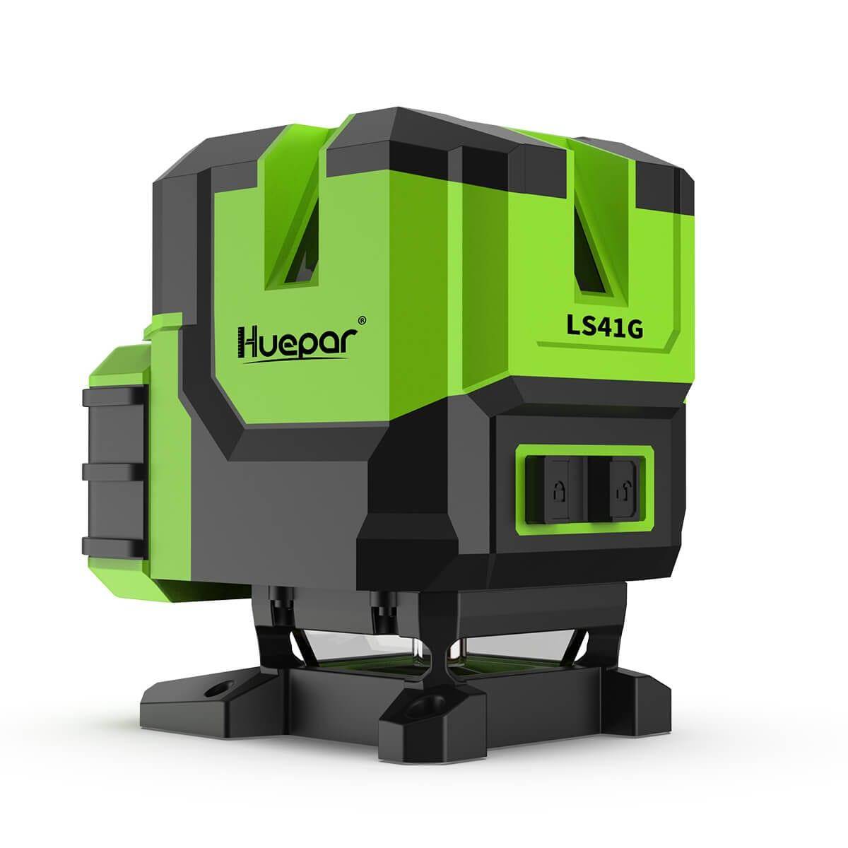 Huepar Cross Line Laser - DIY Self-Leveling Green Beam Horizontal and  Vertical Line Laser Level with 100 Ft Visibility, Bright Laser Lines with  360°
