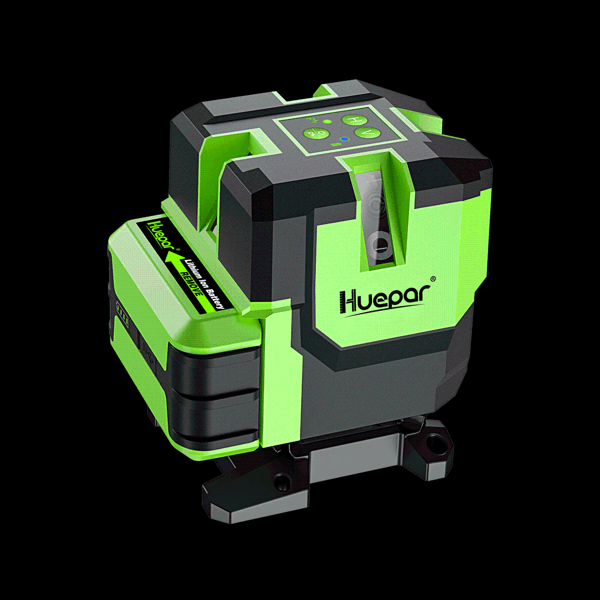 HUEPAR LS41G - Green Cross Line Self-leveling Multi-Line Laser Level-Four Vertical and One 360° Horizontal Lines with Plumb Dot - HUEPAR UK