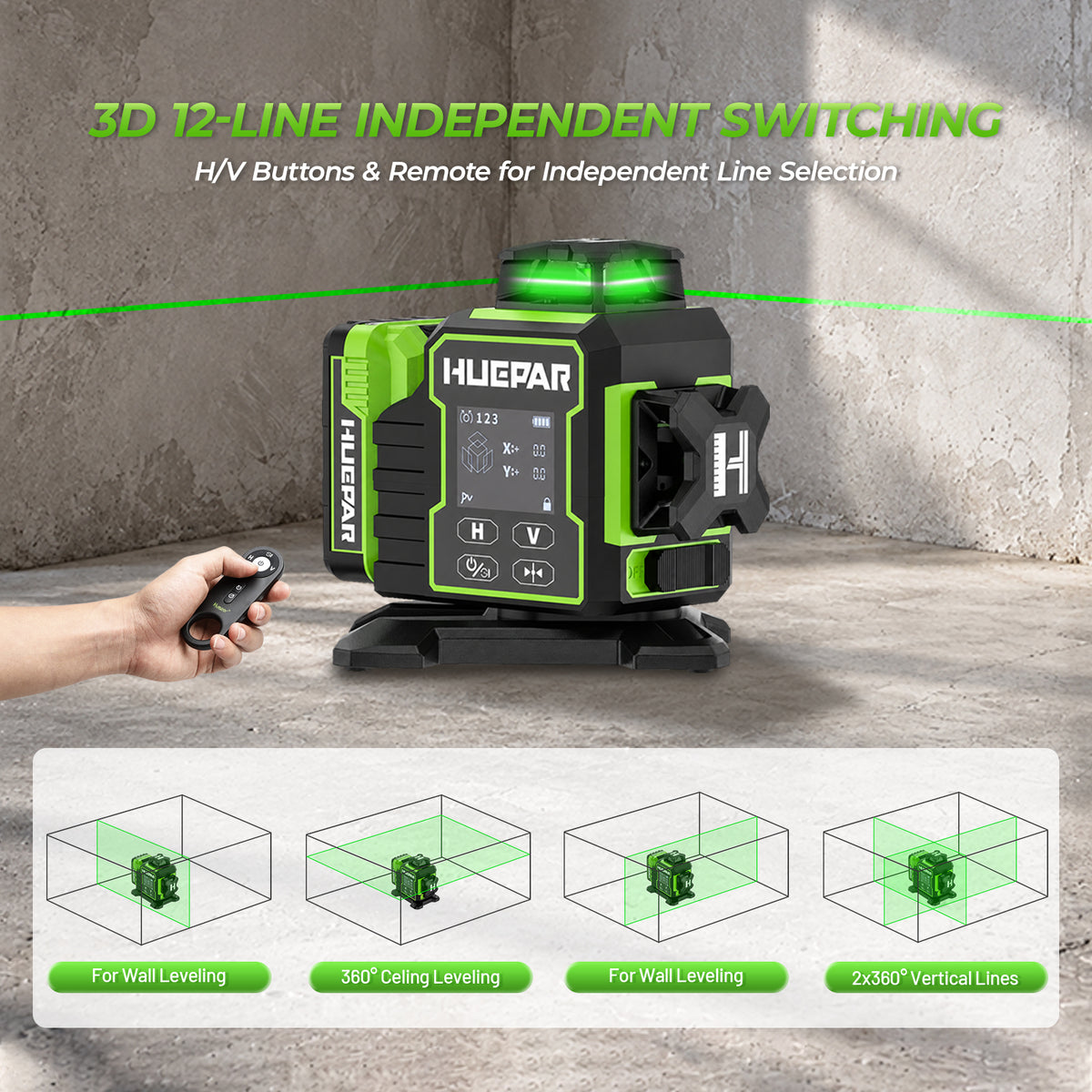 Huepar W03CG Laser Level