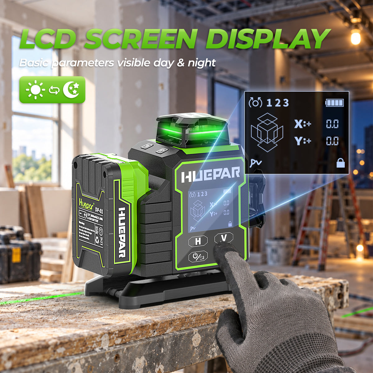 Huepar W03CG Laser Level