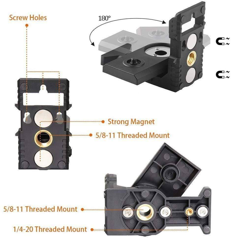 Huepar PV3 - L-shape Laser Level Adapter HUEPAR UK - Laser Level