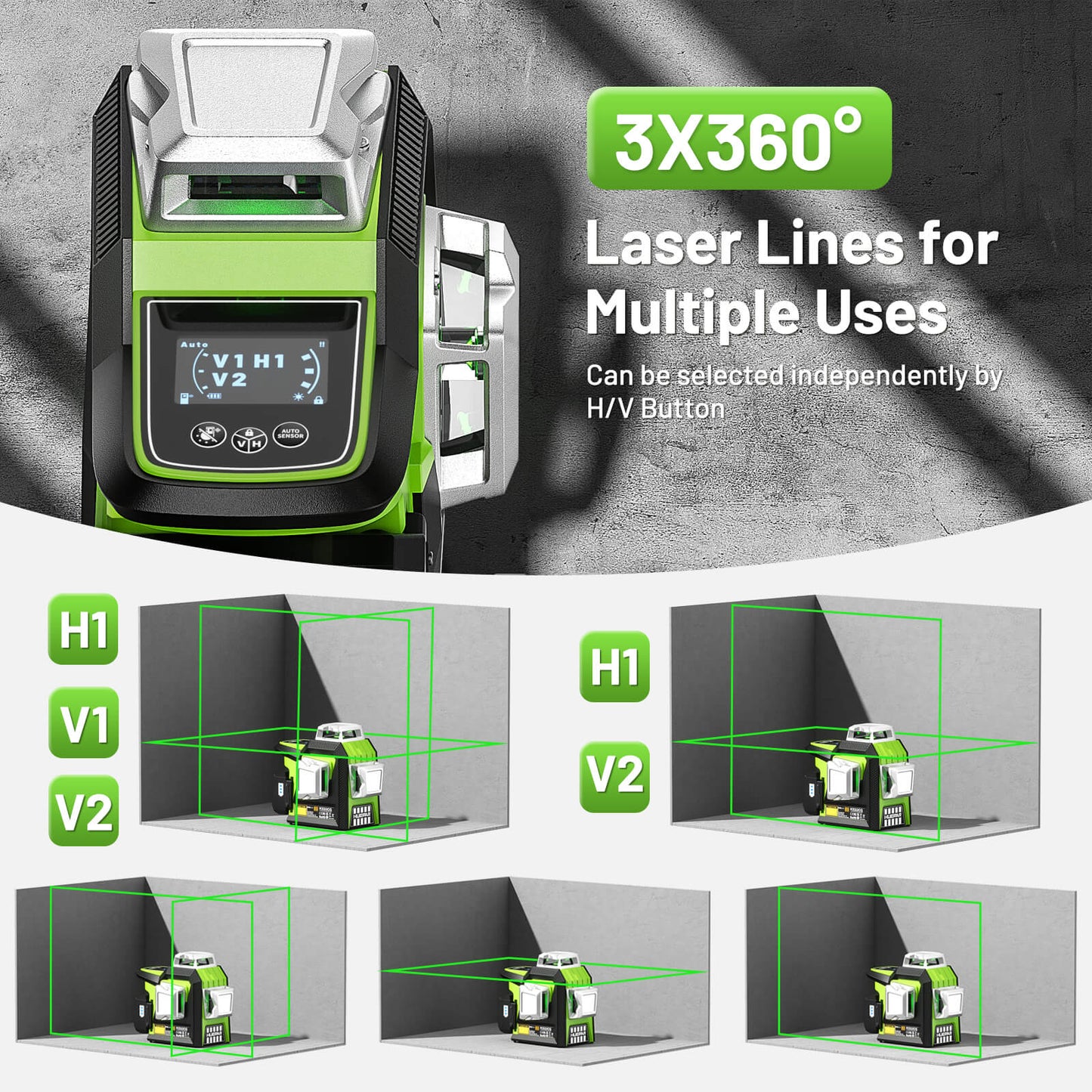 Huepar HX03CG Laser Level