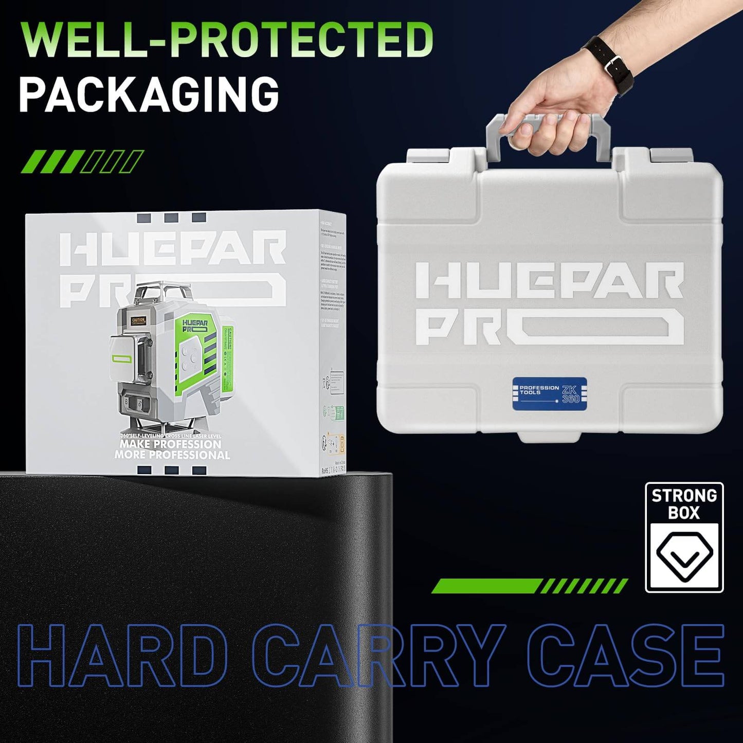 Huepar Pro ZK03DG Laser Level