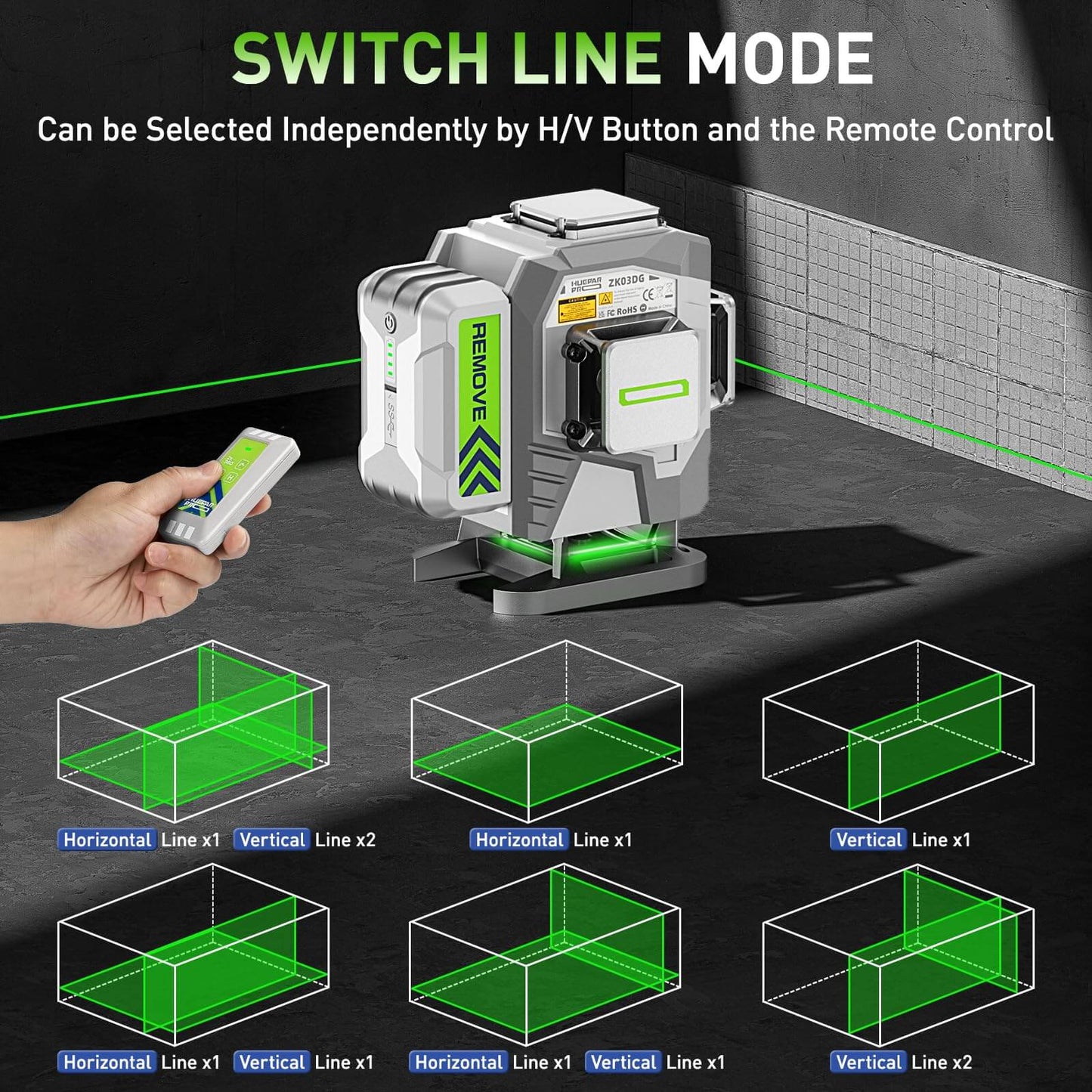 Huepar Pro ZK03DG Laser Level