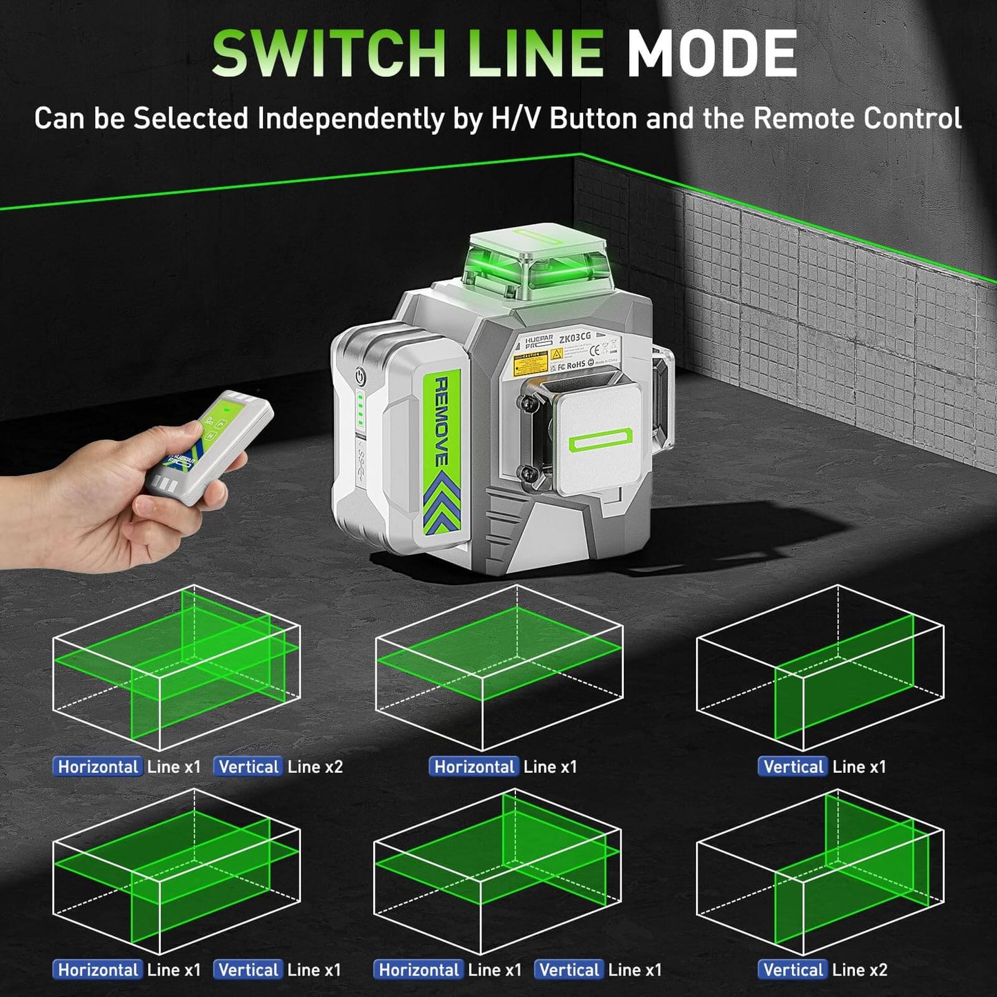 Huepar Pro ZK03CG Laser Level