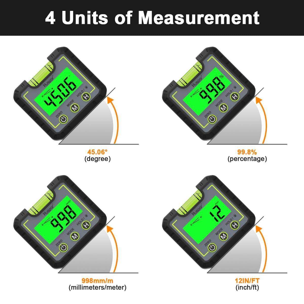 Huepar AG01 -Digital Level Angle Gauge Inclinometer - HUEPAR UK