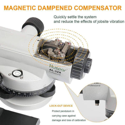 Huepar AL32X - Automatic Optical Level Measuring Tool - HUEPAR UK