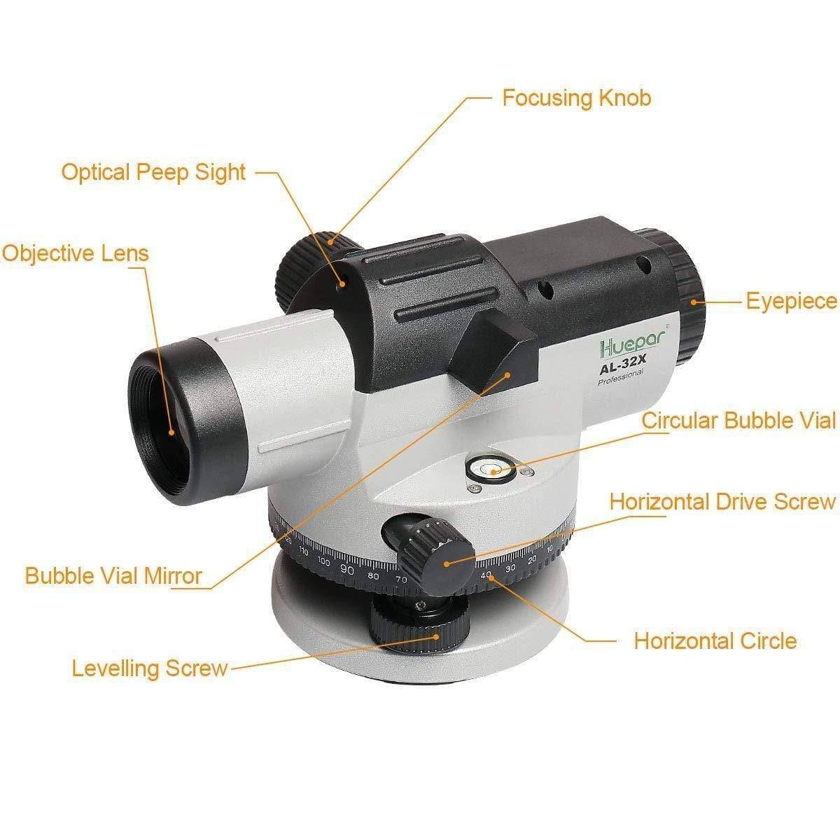 Huepar AL32X - Automatic Optical Level Measuring Tool - HUEPAR UK