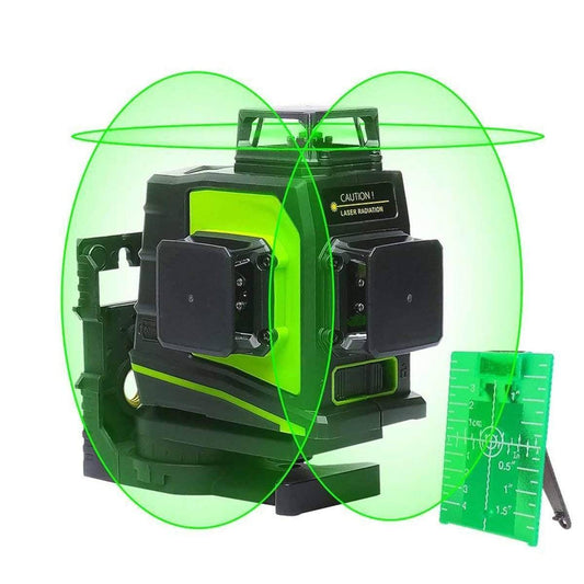 Huepar GF360G - 3D Green Beam Self-Leveling Laser Level with Magnetic Pivoting Base - HUEPAR UK