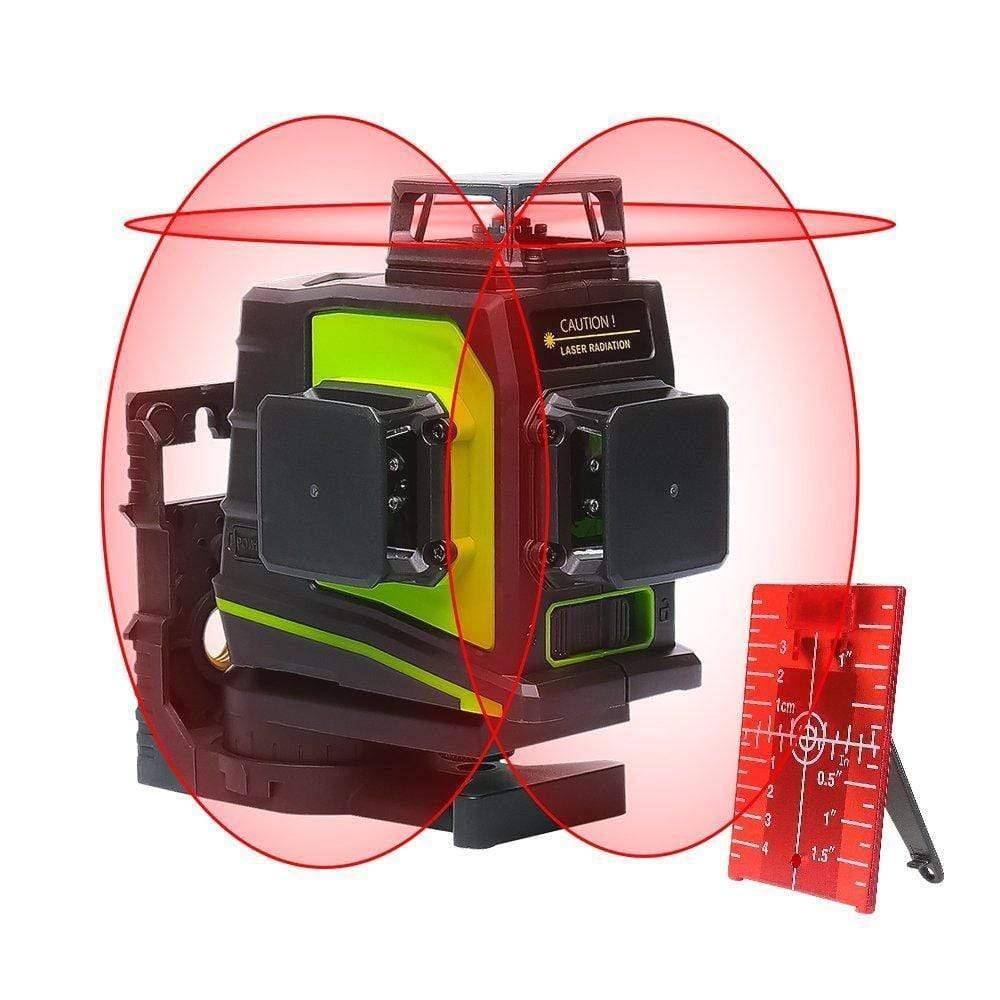 Huepar GF360R - 3D Self-Leveling Laser Level 3x360 Red Cross Line - HUEPAR UK