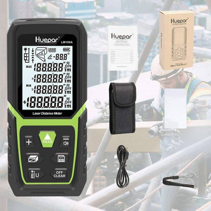 Huepar LM100A - 100M Laser Distance Meter - HUEPAR UK