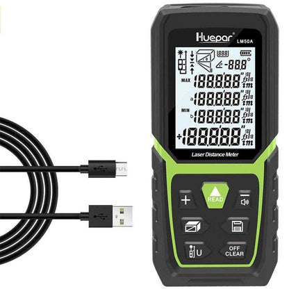 Huepar LM50A - 50M Laser Distance Meter - HUEPAR UK