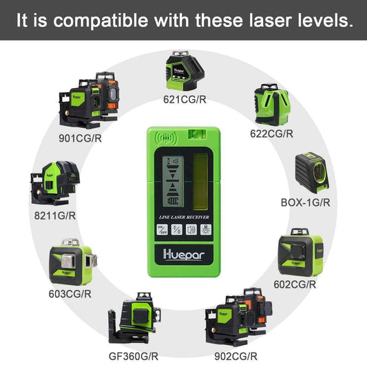 Huepar LR5RG - Laser Detector / Receiver - HUEPAR UK
