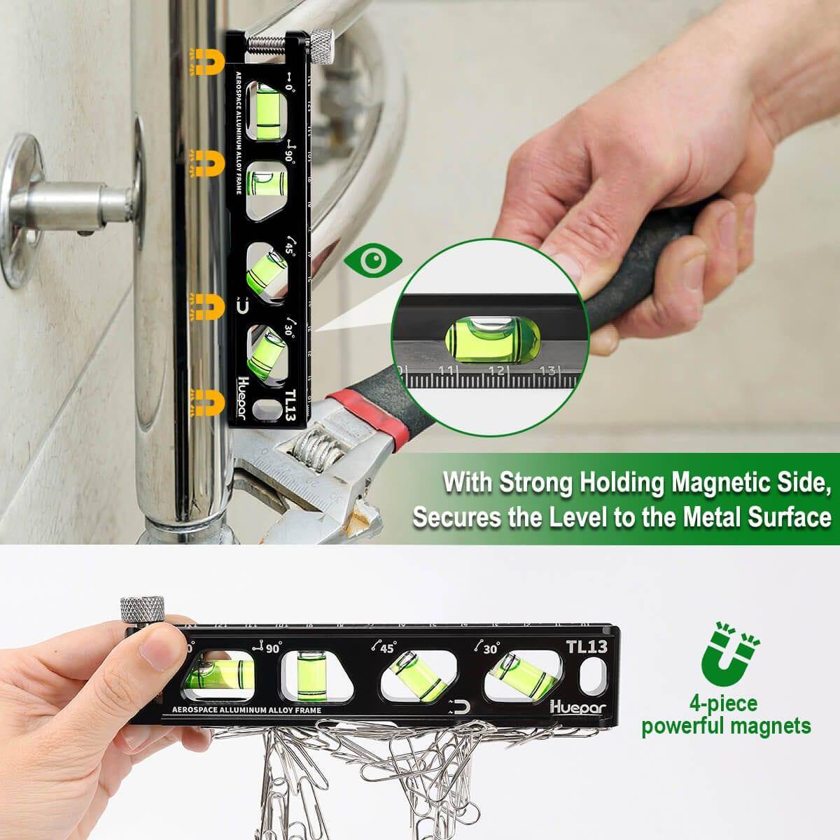 Huepar TL13 - Magnetic Torpedo Level - HUEPAR UK