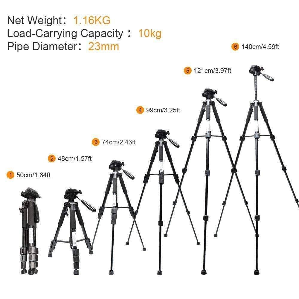 Huepar TPD14 - 143CM/4.69Ft Tripod Adjustable - HUEPAR UK